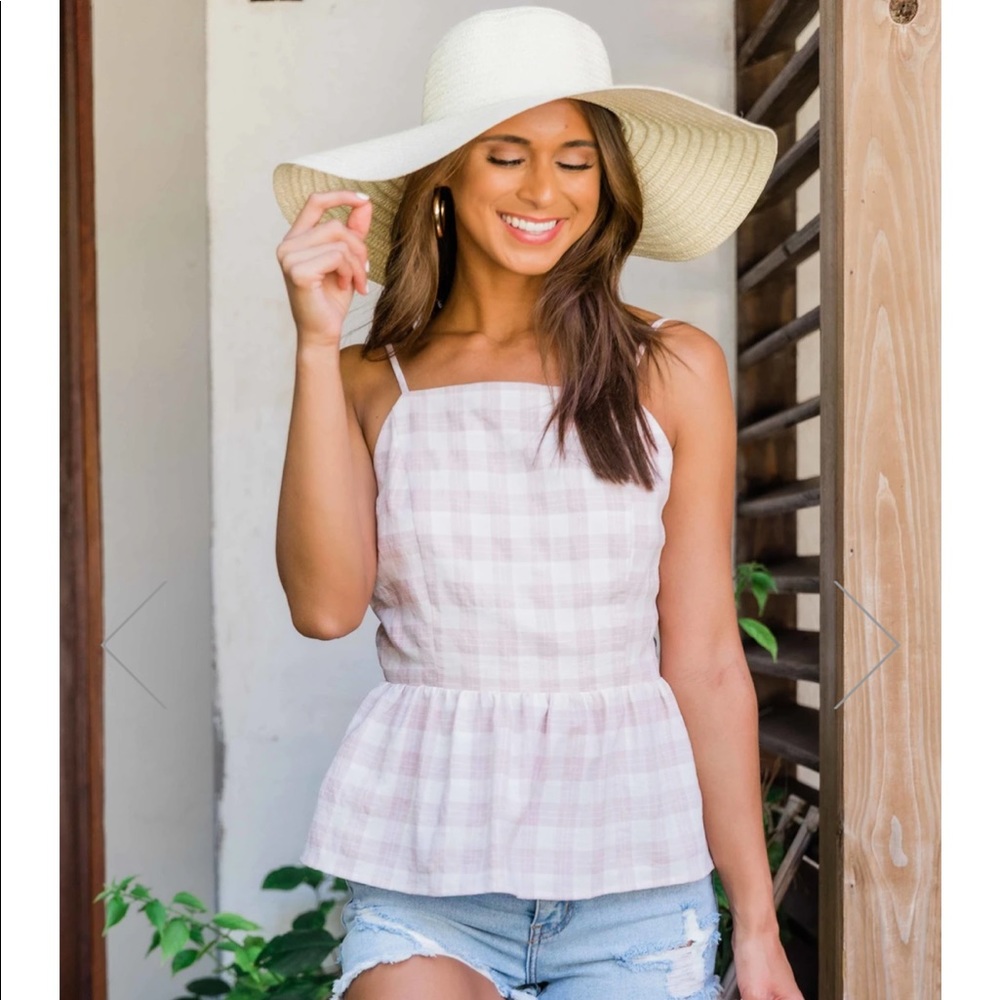 Peplum Tie Back Tank